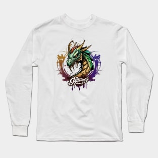 Graffiti Paint Dragon Creative Long Sleeve T-Shirt